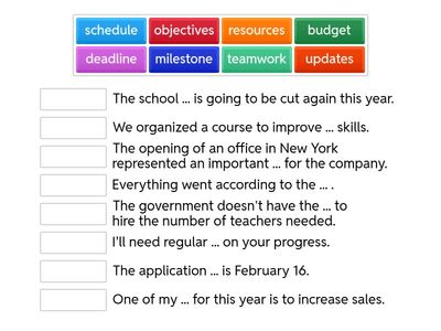 BR B1 3.1 WWW 1 Projects. Vocabulary drill