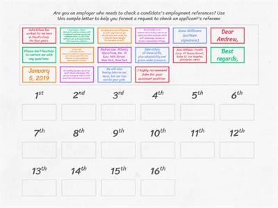 Reference Letter Example