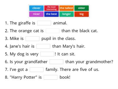 Adjectives - Degrees of Comparison