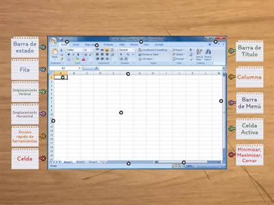 Elementos de la Pantalla de Excel