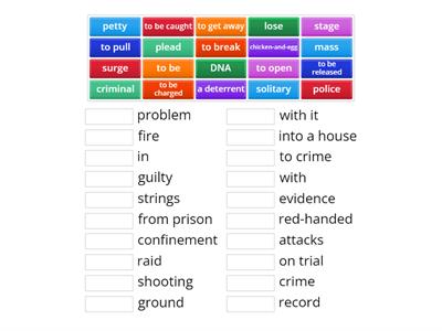 Crime collocations