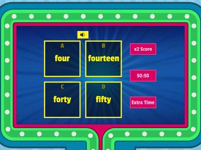 Numbers 1–20 – Listening Challenges – Advanced Drill