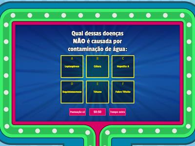 QUIZ SHOW SOBRE DOENÇAS CAUSADAS POR ÁGUA CONTAMINADA