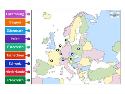 Europa - Nachbarländer von Deutschland