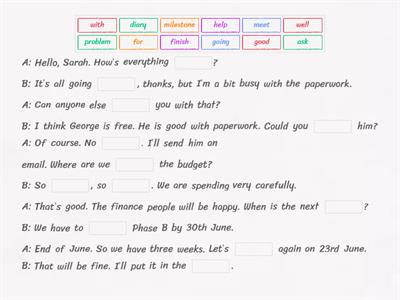 BR B1 3.4 Business communication. Updating and delegating tasks