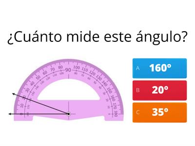 Medir ángulos usando un transportador