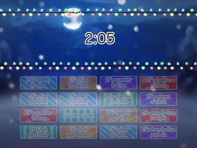 Telling the time - find the match