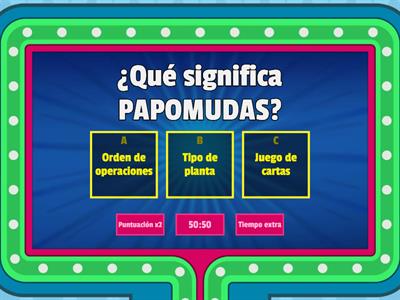 Orden de operaciones combinadas 