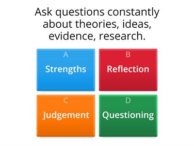 Critical thinking - what does it mean?