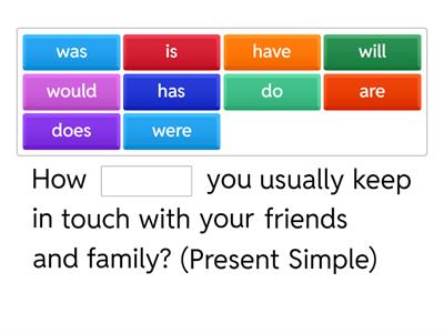 Screens and loneliness auxiliary verbs review questions