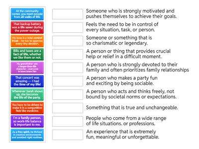 Idiomatic expressions