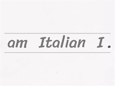 Unjumble to be/to have