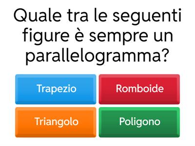 Quiz sui parallelogrammi