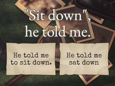 Reported commands and requests