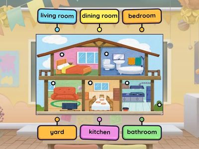 Where is he? Vocabulary Practice 房間單字練習