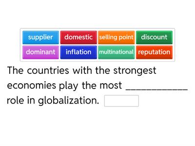 Unit 1 reading: key vocabulary