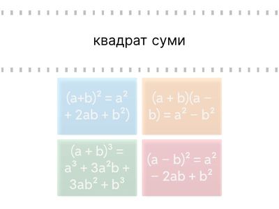 Згадай формулу 