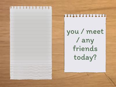 Present Simple/Present Continuous Questions