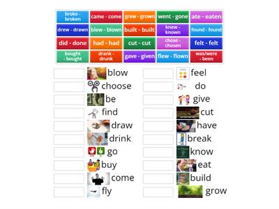 Irregular verbs 1 English