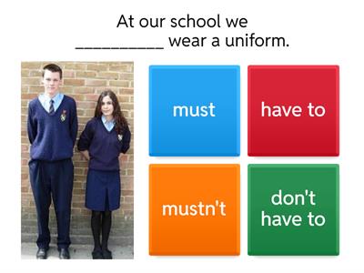 Must/Mustn't-Have to/Don't have to