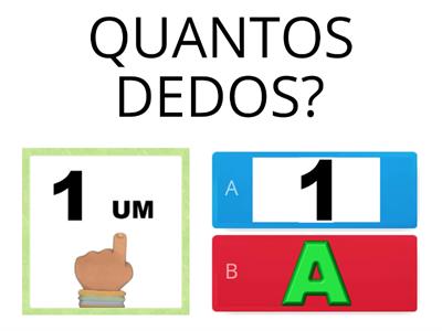 CONTAGEM DOS DEDOS - EDUCAÇÃO INFANTIL