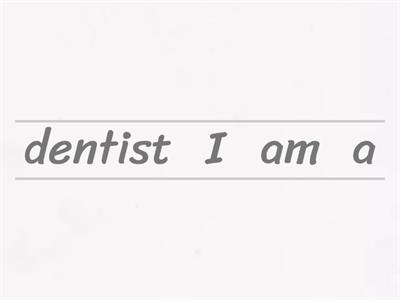 Affirmative and negative sentences 