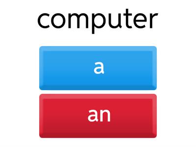 A or an