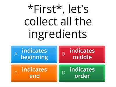 L2 EC classify the sequence words