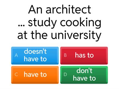 have to/ don't have to 