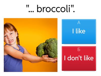 I like/I don't like Food