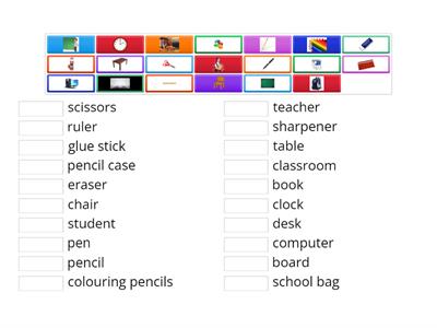 school items grade 3