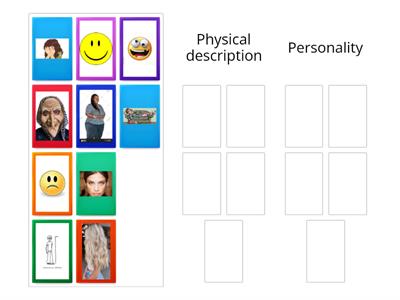 Physical description vs Personality