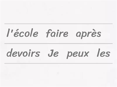 Pouvoir/Vouloir/Devoir