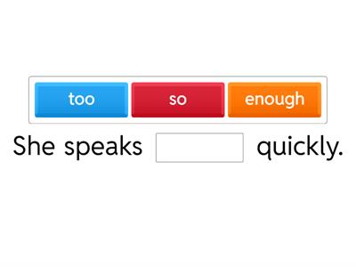 So/such + too/enough