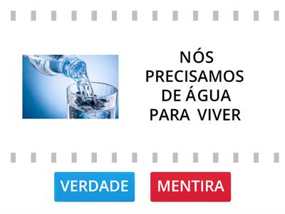 É VERDADE OU MENTIRA?