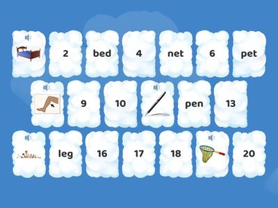 CVC Short /e/ (Matching Pairs #1)