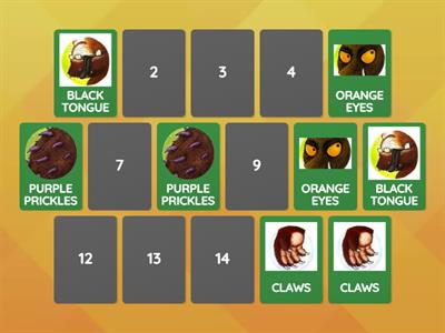 THE GRUFFALO - MEMORY GAME