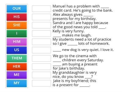 Unit 6. Object Pronouns