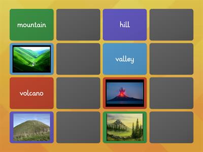 Landforms- Matching Pairs