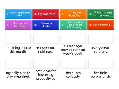 Simple present or present continuous? Time management