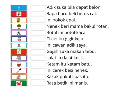   Ayat mengandungi KV+ KVK 