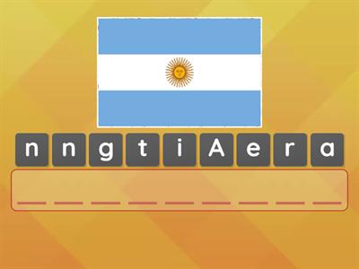 Countries and nationalities (18) Anagram2 #my_teaching_stuff