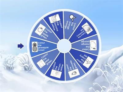 Fruit colouring in English 