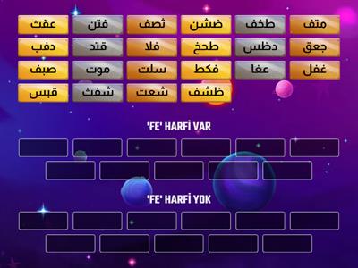 'FE' HARFİ VAR MI?, YOK MU ?