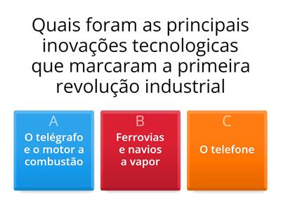 as revoluções industriais 