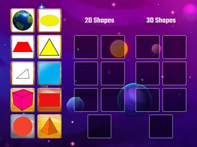 K.M2 - 2D and 3D shapes sort