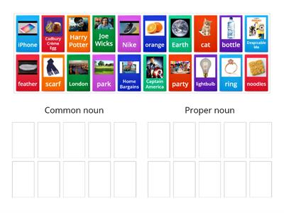 Common nouns and proper nouns