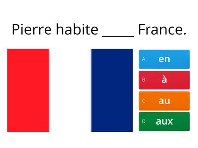 Pays/Ville + prépositions