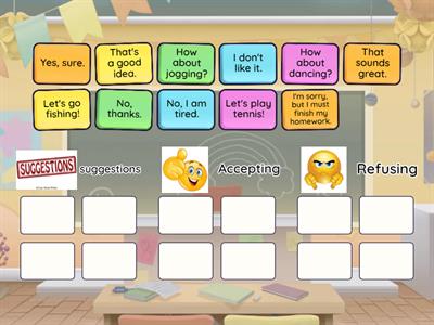 suggestions, accepting, refusing