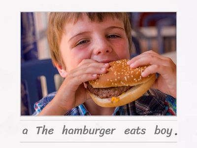 Present simple tense sentence unjumble